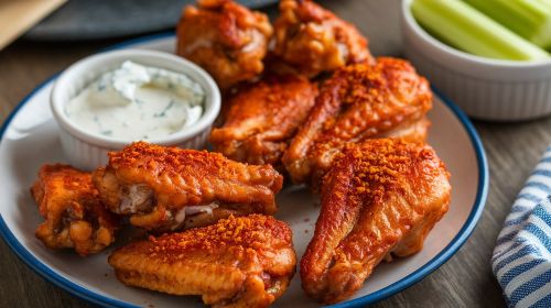 Crispy Air Fryer Chicken Wings & Hot Wings Recipe
