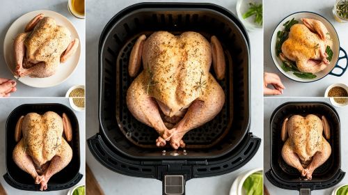How to Whole Roast Chicken Easily in Air Fryer