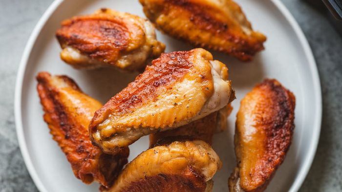Quick Frozen Chicken Wings Made in Air Fryer
