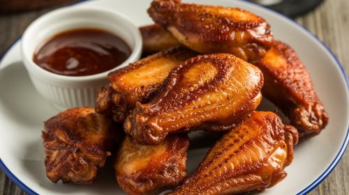 Quick Frozen Chicken Wings Made in Air Fryer