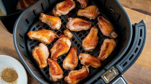 Quick Frozen Chicken Wings Made in Air Fryer