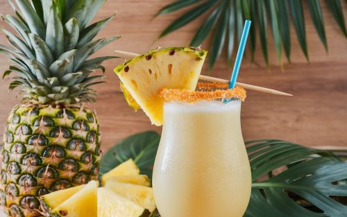 Refreshing Piña Colada and Tropical Drinks