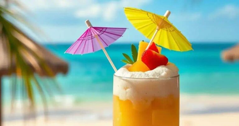 Refreshing Piña Colada and Tropical Drinks